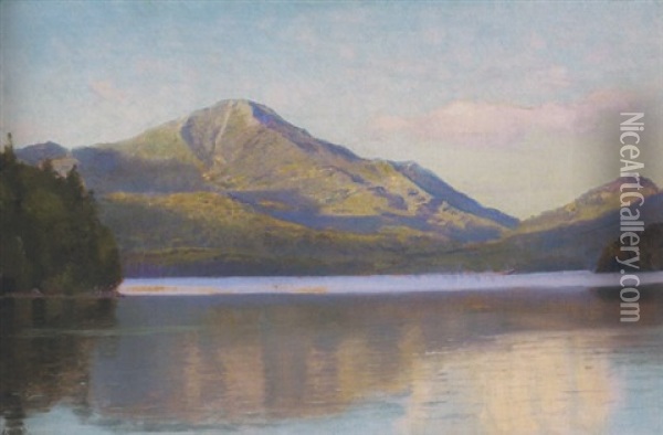 Whiteface Mountain, Summer Oil Painting - William Trost Richards