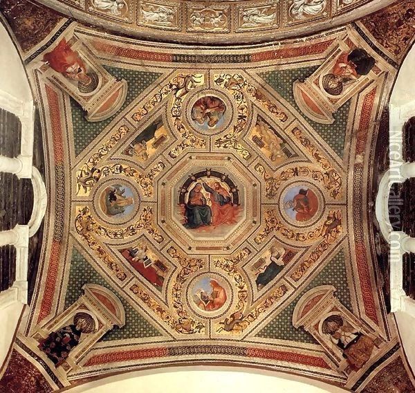 Vault decoration 2 Oil Painting - Bernardino di Betto (Pinturicchio)
