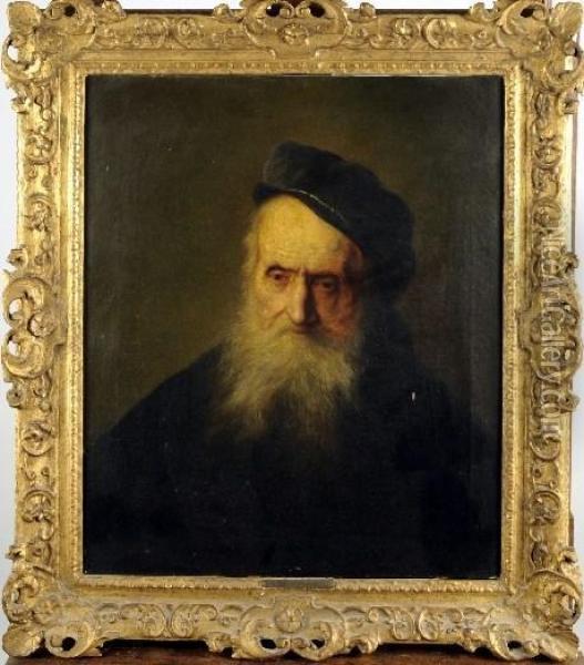 [portrait De Vieillard] Oil Painting - Rembrandt Van Rijn