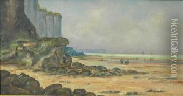 Dunnose Head, Isle Of Wight Oil Painting - Joseph Walter West