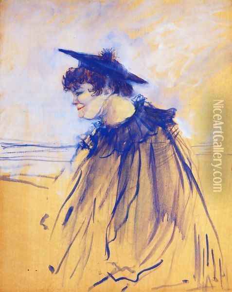 Miss Dolly, English Singer Oil Painting - Henri De Toulouse-Lautrec