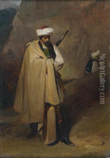 Guerrier Turc Oil Painting - Horace Vernet