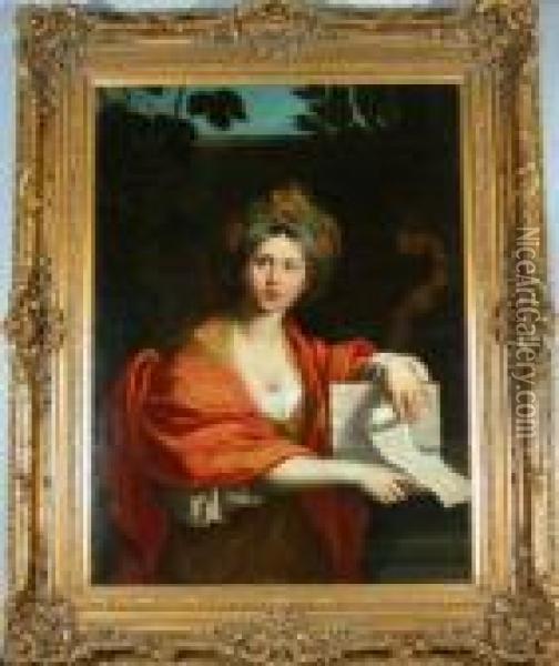 Portrait Of A Muse Oil Painting - Domenichino