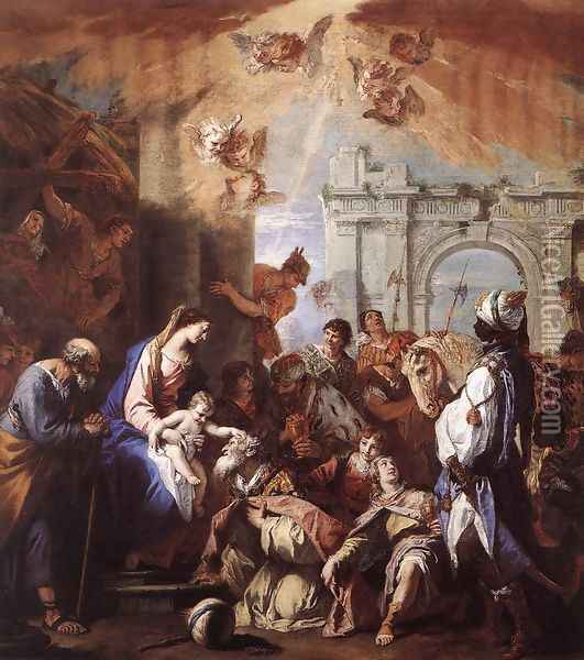The Adoration of the Magi 1726-30 Oil Painting - Sebastiano Ricci
