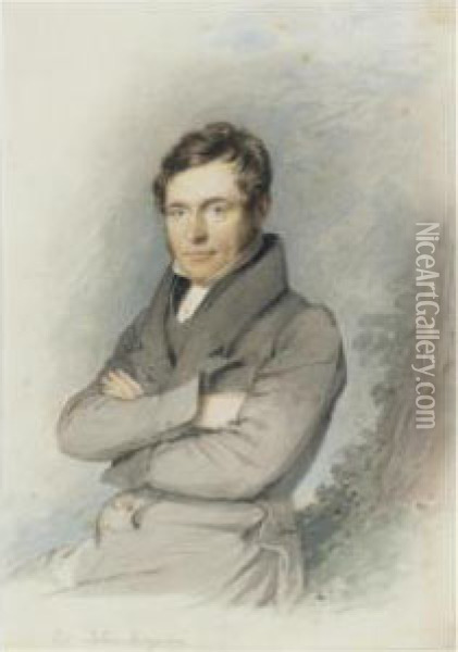 Portrait Of John Francis Maguire (1815-1872), Irish Politician And Journalist Oil Painting - Daniel Maclise