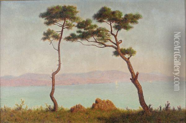Vue Desaint-aygulf Oil Painting - Maurice Chabas