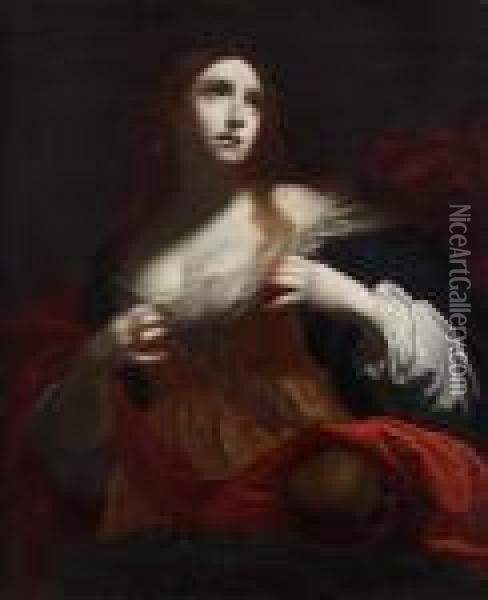 Santa Maddalena Oil Painting - Simone Pignone