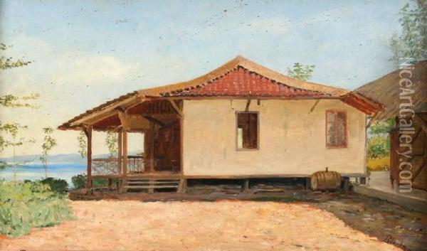Paroeng- Java Oil Painting - Wilhelm Ch. Constant Bleckmann