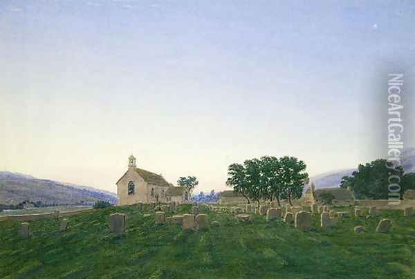 The Dawn, Kirk Newton Church, Northumberland Oil Painting - William Turner