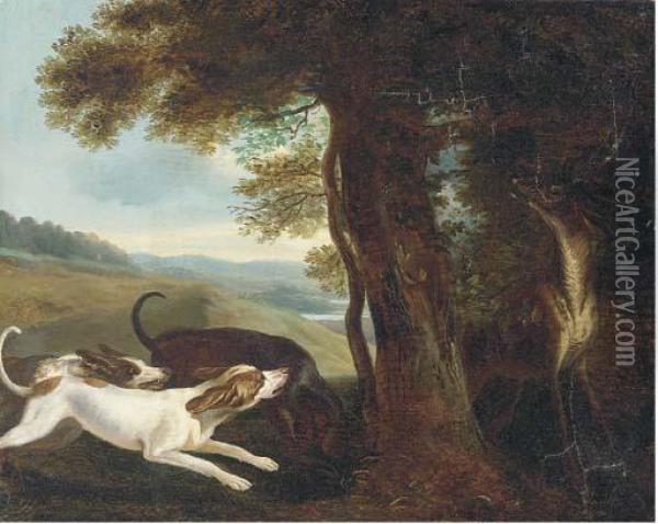 A Stag Hunt Oil Painting - Frans Snyders