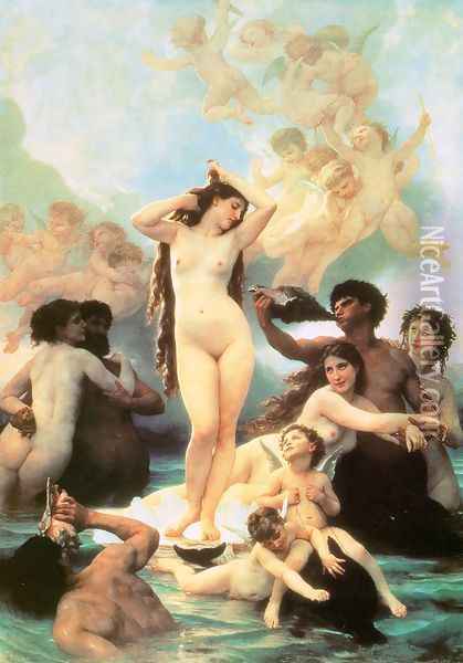 The Birth of Venus 1879 Oil Painting - William-Adolphe Bouguereau