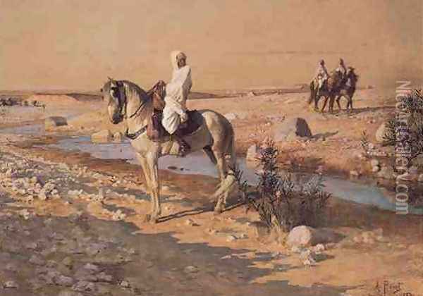 At Rest in the Desert Oil Painting - Armand Point