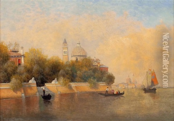 Insel Vor Venedig Oil Painting - Karl Eugene Felix