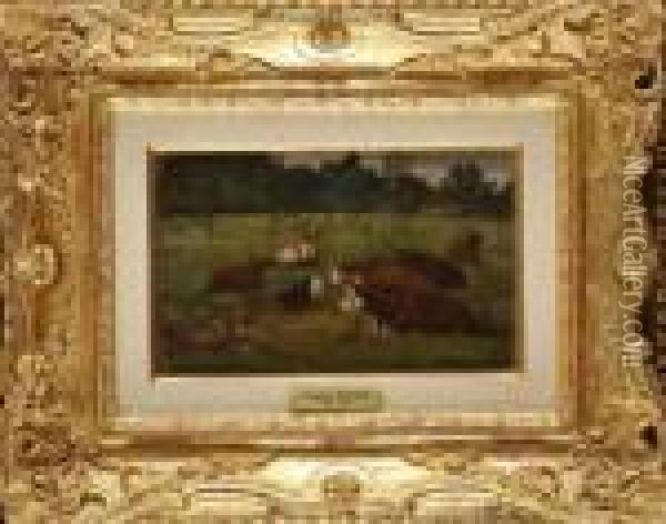Vaches Au Repos Oil Painting - Eugene Boudin