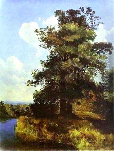 Oaks 1855 Oil Painting - Alexei Kondratyevich Savrasov