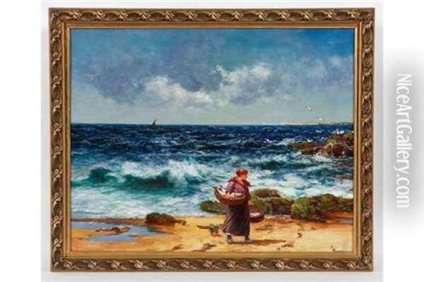The Day's Catch Oil Painting - Alexander Young