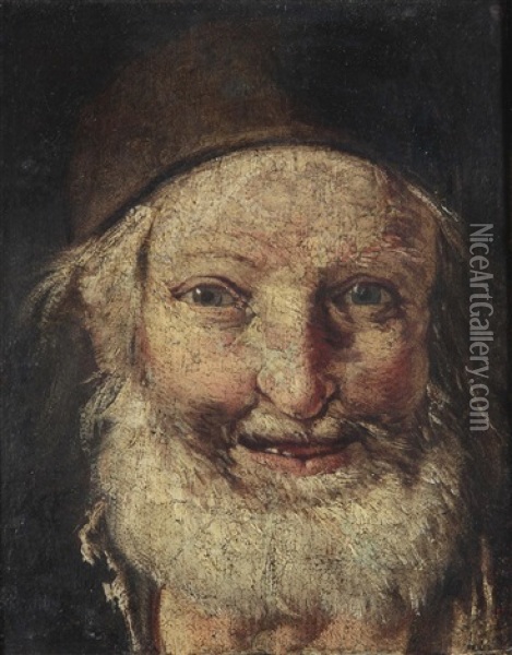 Kopf Eines Alten Mannes Oil Painting - Giacomo Francesco Cipper