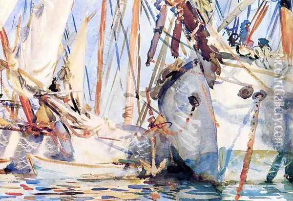 White Ships Oil Painting - John Singer Sargent