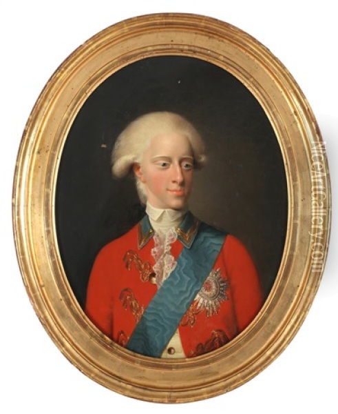 Portrett Av Frederik Vi Som Kronprins Oil Painting - Jens Juel
