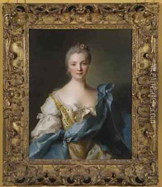 Madame de la Porte 1754 Oil Painting - Jean-Marc Nattier