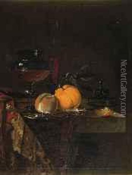 Nature Morte Oil Painting - Germain Theodure Clement Ribot