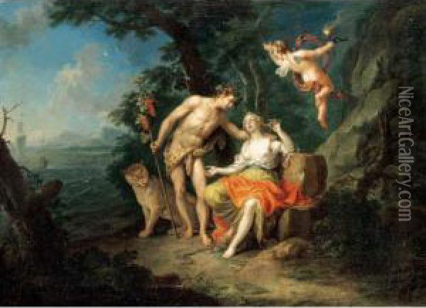 Bacchus And Ariadne Oil Painting - Franz Christoph Janneck