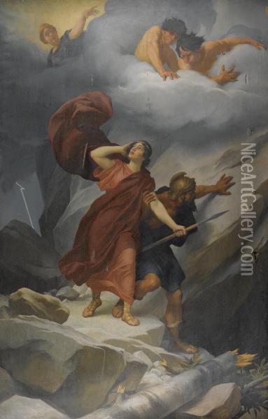 Dido Und Aeneas Oil Painting - Andreas Groll