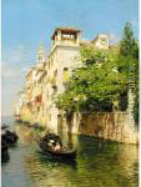 Canale Marin, Venice Oil Painting - Rubens Santoro