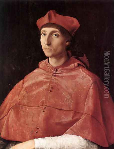 Portrait of a Cardinal 1510 Oil Painting - Raphael