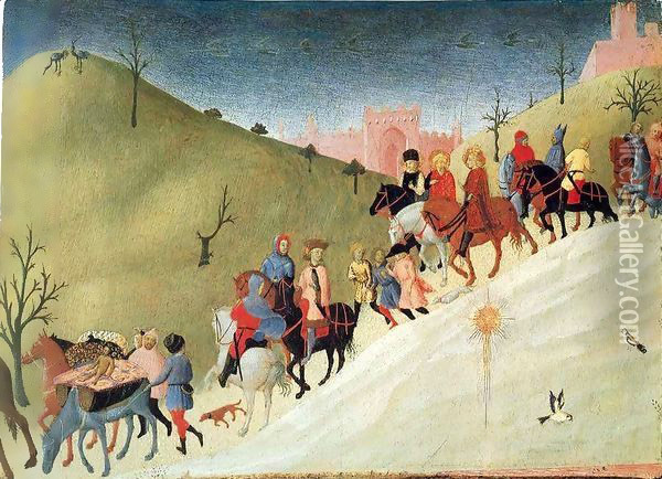 Arrival of Saint Augustine in Cartagena Oil Painting - Ottaviano Nelli