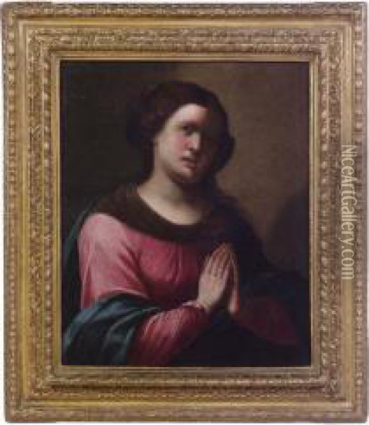 Figura Femminile Orante Oil Painting - Altobello Meloni