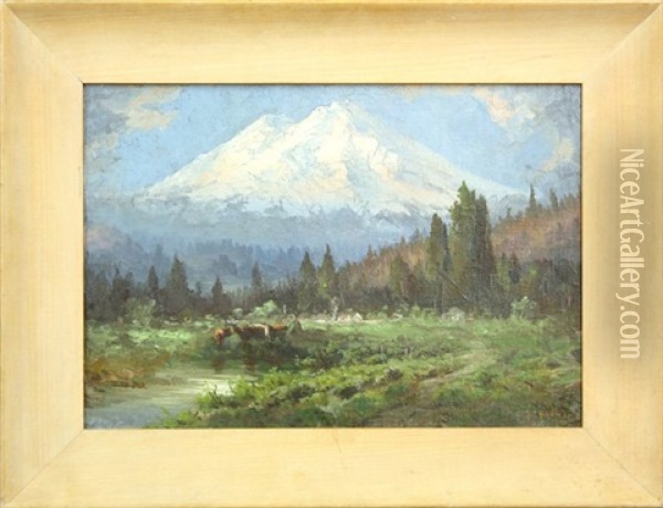 Mt. Shasta Oil Painting - Harry Cassie Best