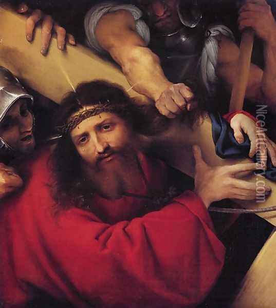 Christ Carrying the Cross Oil Painting - Lorenzo Lotto