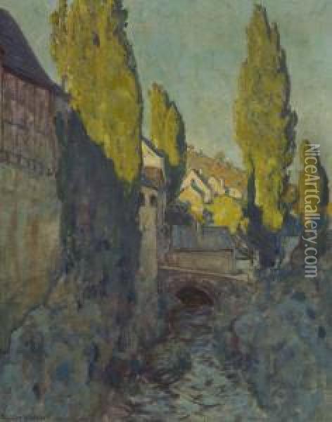 Der Muhlgraben Oil Painting - Eugen Felix Prosper Bracht