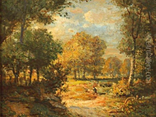 La Clairiere Oil Painting - Theodore Rousseau