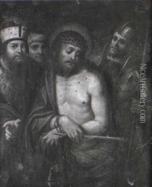 Ecce Homo Oil Painting - Ambrosius Francken the Elder