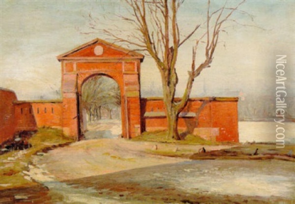 Rysensteen-porten Oil Painting - Theodor Philipsen