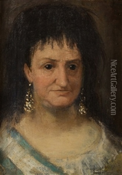 Luisa De Parma Oil Painting - Francisco Goya