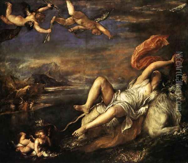 Rape of Europa Oil Painting - Tiziano Vecellio (Titian)