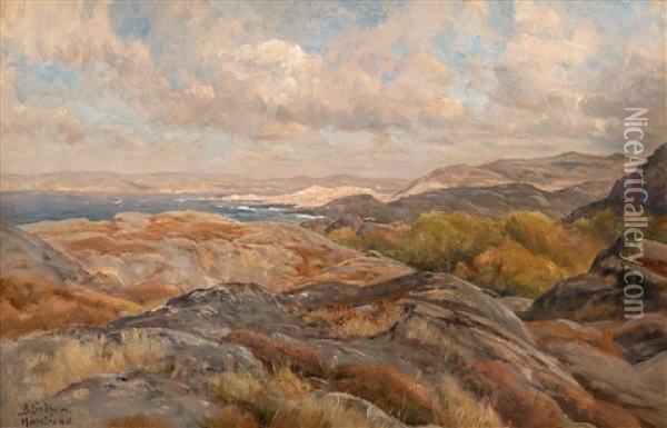 Coastal View From Marstrand Oil Painting - Berndt Adolf Lindholm