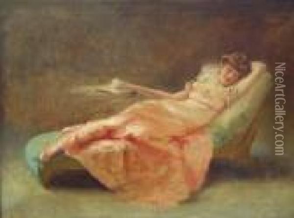 En La Otomana Oil Painting - John Singer Sargent