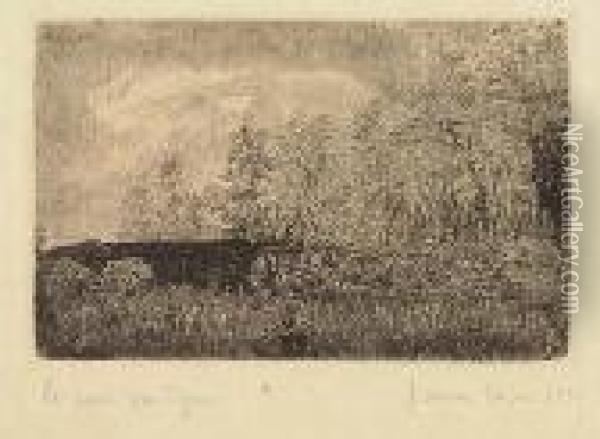 Pont Rustique<</b> Oil Painting - James Ensor