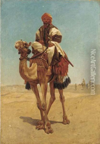 The Camel Train Oil Painting - Frederick Goodall