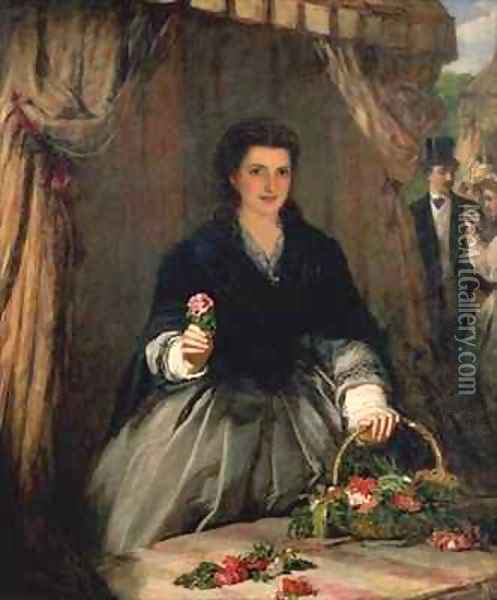The Flower Seller 2 Oil Painting - William Powell Frith