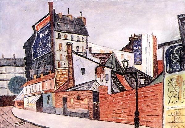 Street in Paris Oil Painting - George Loftus Noyes