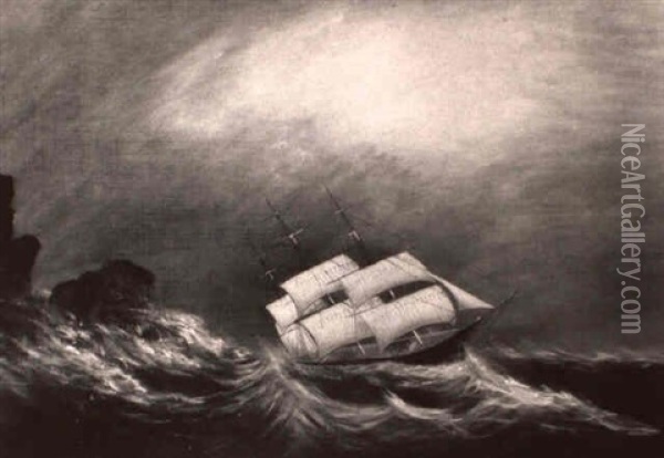 The Storm Off Cape Horn Oil Painting - Clement Drew