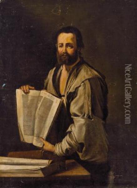 Bildnis Eines Philosophen; Ritratto Di Un Filosofo Oil Painting - Jusepe de Ribera