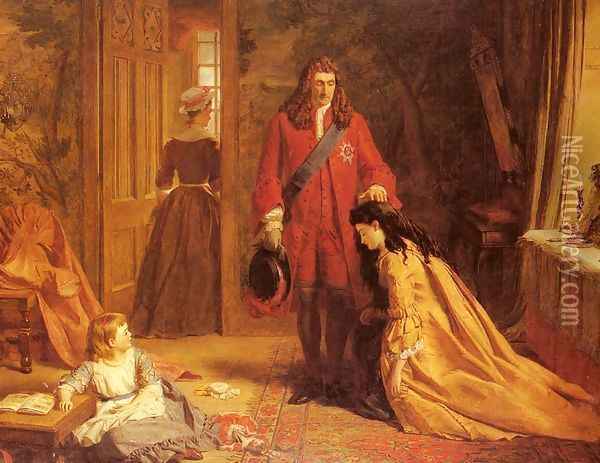 An Incident In tHe Life Of lady Mary Wortley Montague Oil Painting - William Powell Frith