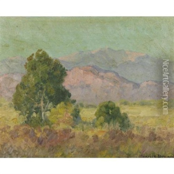 El Cajon Hills Oil Painting - Maurice Braun