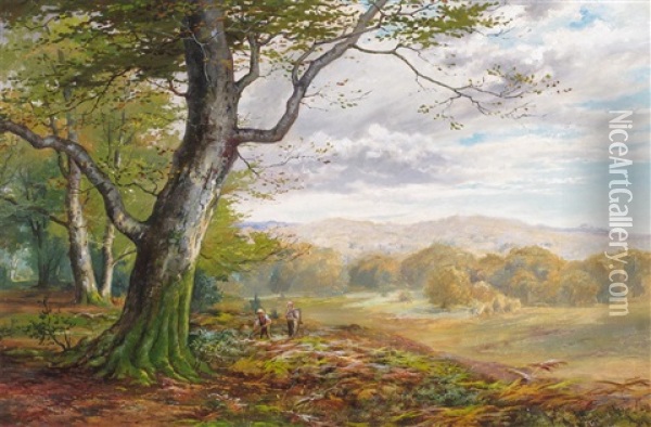 Bolderwood From Acre's Down Oil Painting - Frederick Golden Short